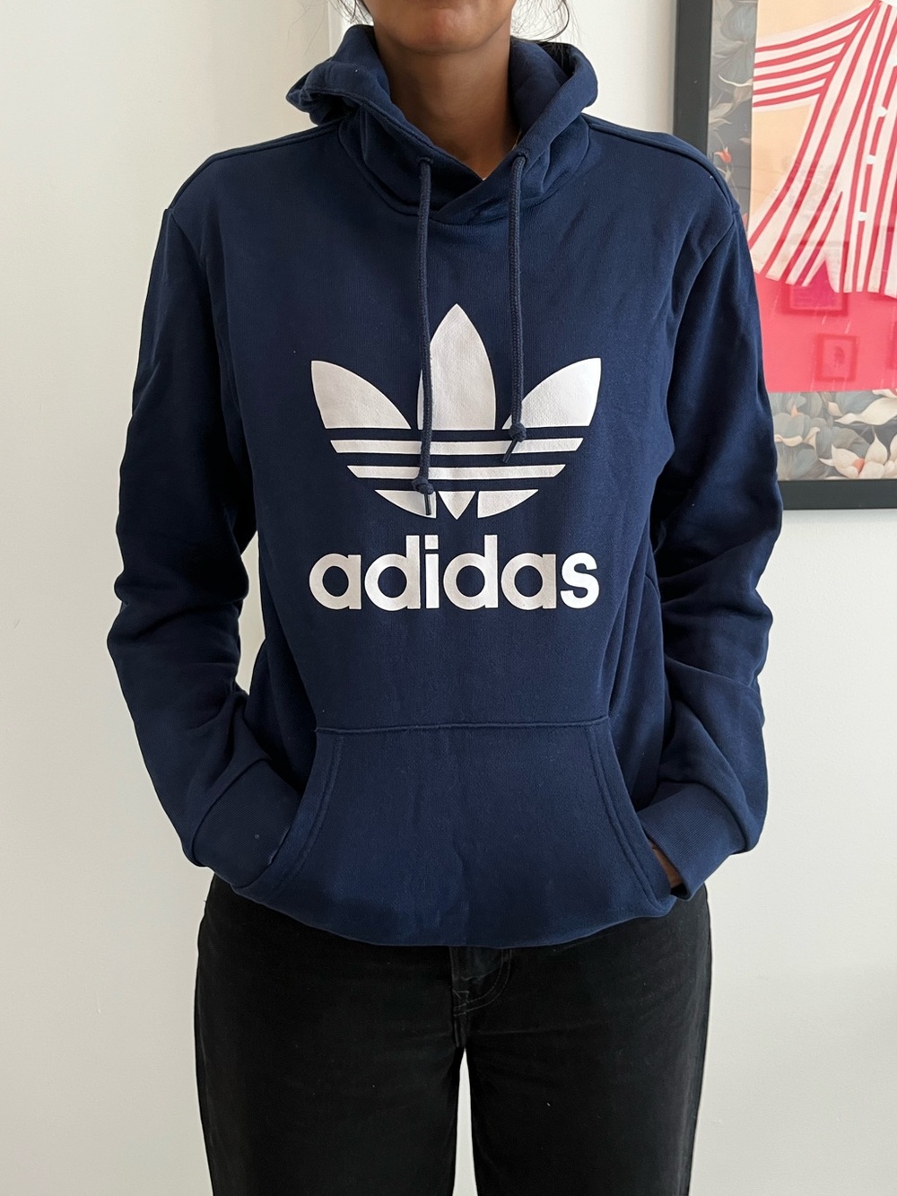 ADIDAS Blue hoodie S